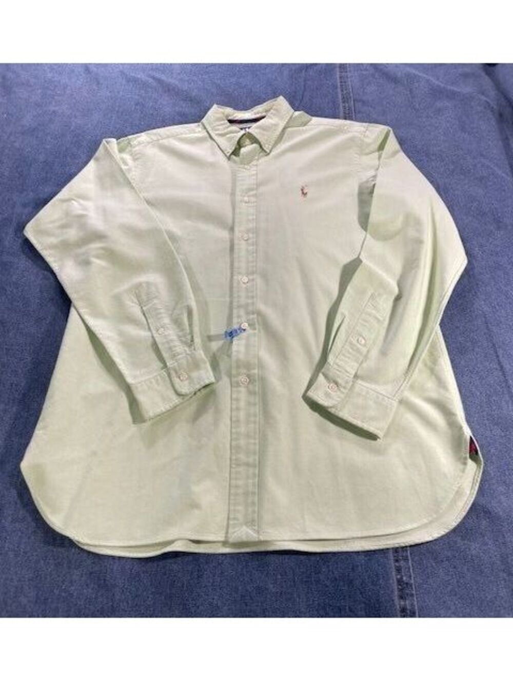 Ralph Lauren Blue label Men's Large oxford shirt mint green good condition